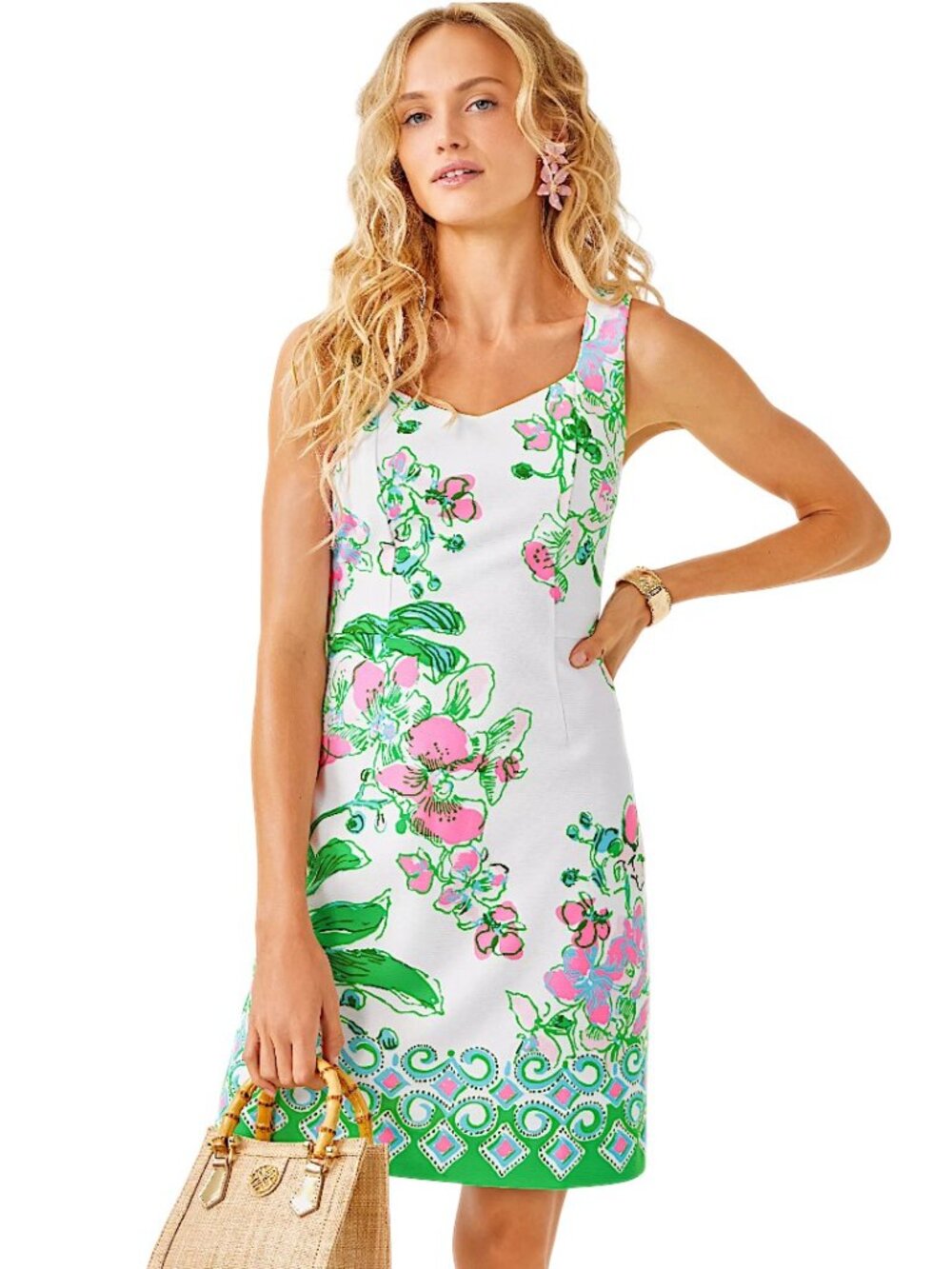 Lilly Pulitzer Del Rey Shift Dress in Orchids on the Avenue NWT - Size Medium